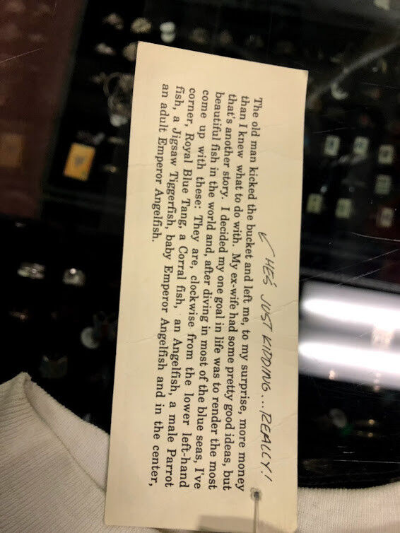 Wildwood Productions Colorful Fish T-Shirt Size Large Vintage 1990