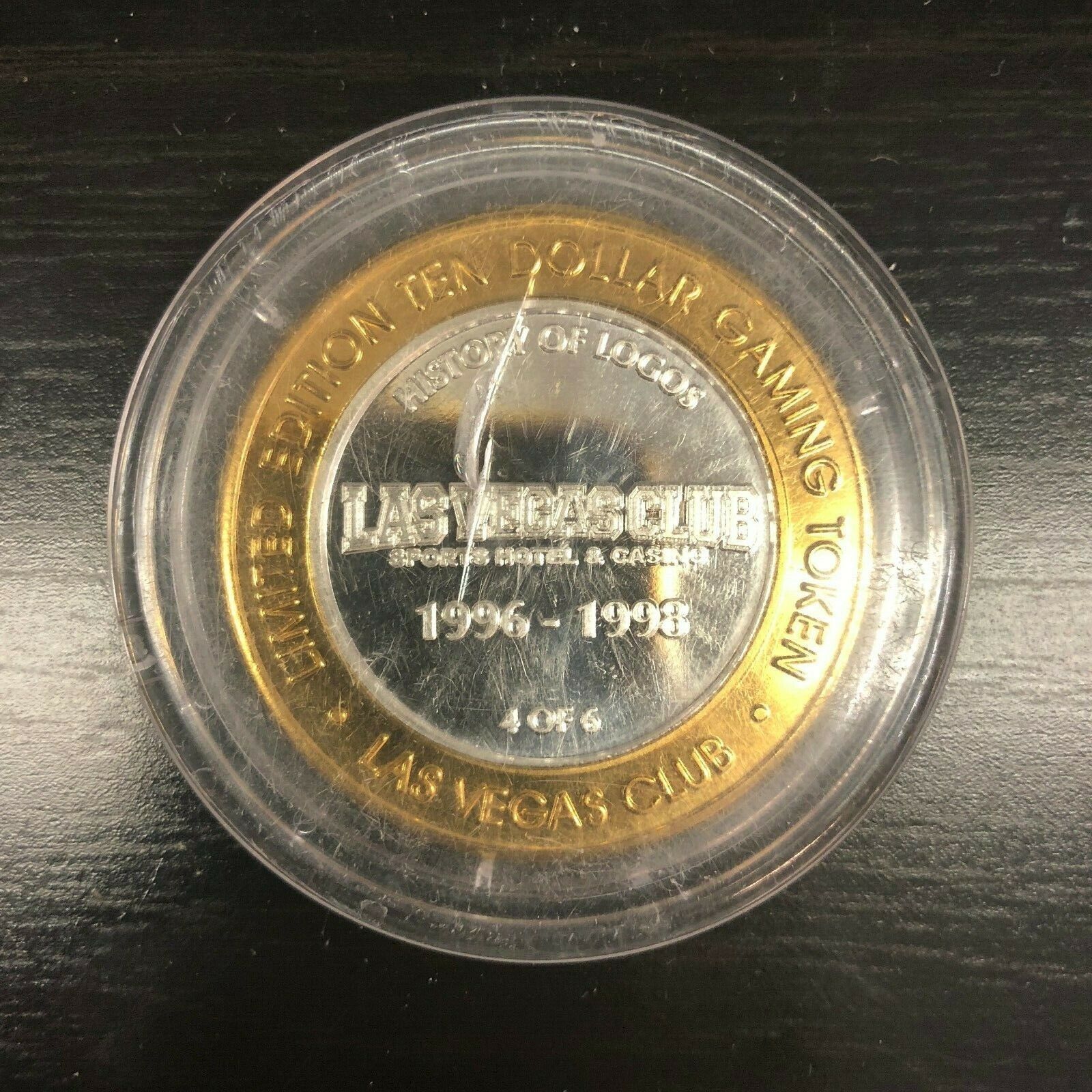 $10 .999 PURE SILVER CASINO STRIKE - LAS VEGAS CLUB 1996-1998