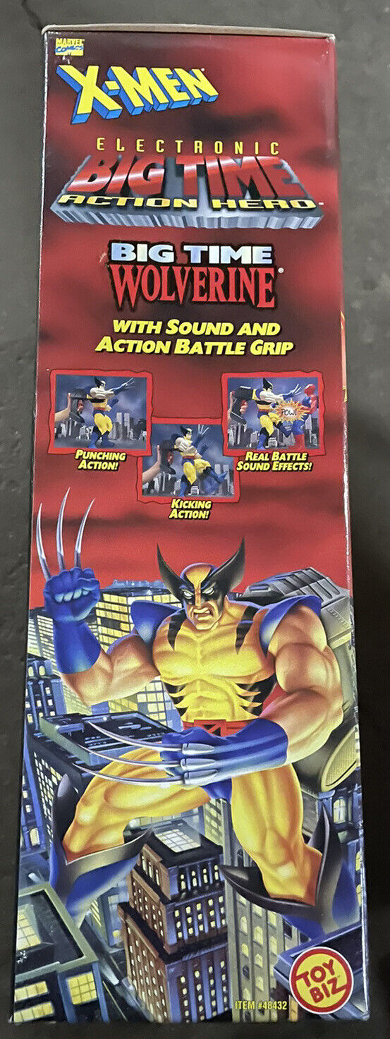 X-Men Wolverine Electronic Big Time Action Hero 1996 Action Figure Brand New 13”