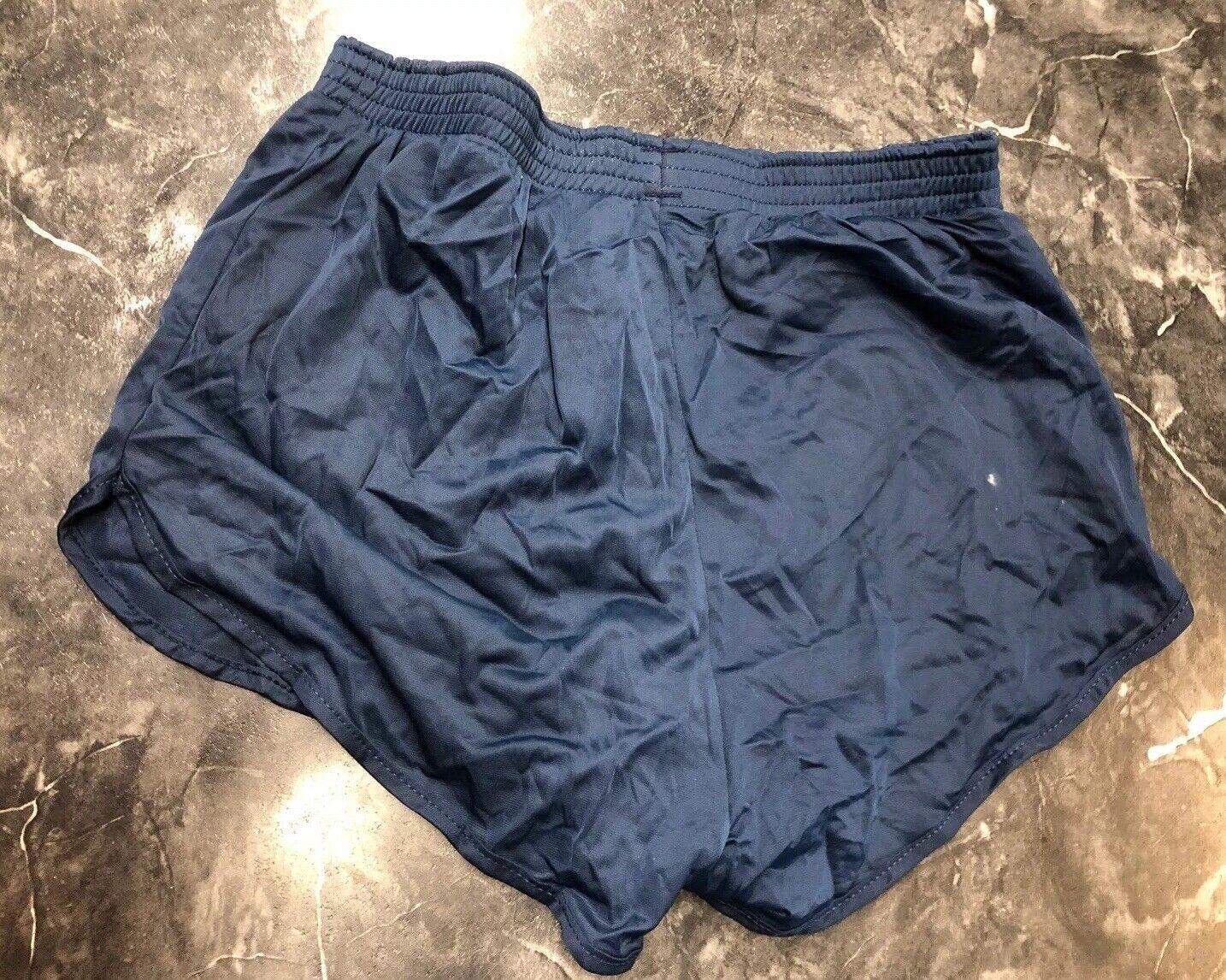 Vtg 80s Ceasar Navy Blue Soffe Athletic Shorts Mens L Lined Nylon Running Trunks