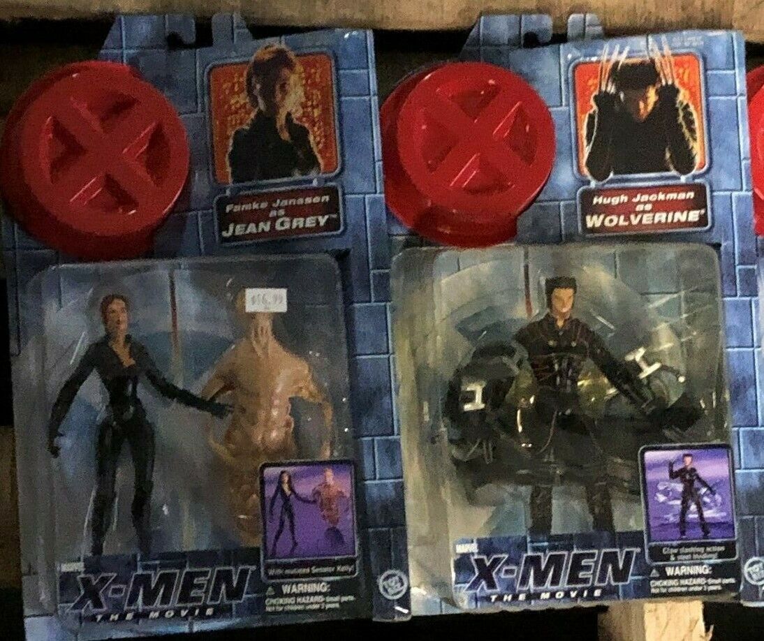 X-Men the Movie Action Figure Lot of 5x UNOPENED (Toy Biz, 2000) NIB Good