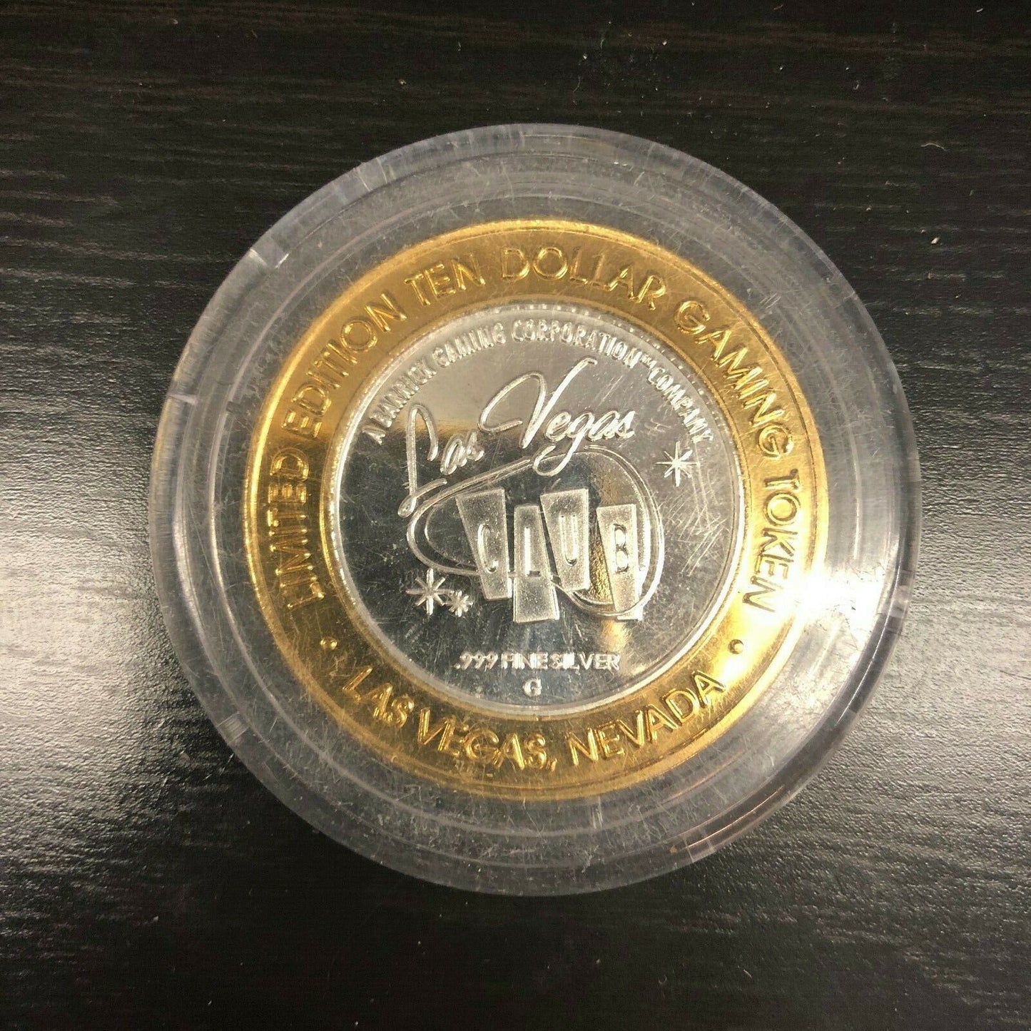 $10 .999 PURE SILVER CASINO STRIKE - LAS VEGAS CLUB 1996-1998