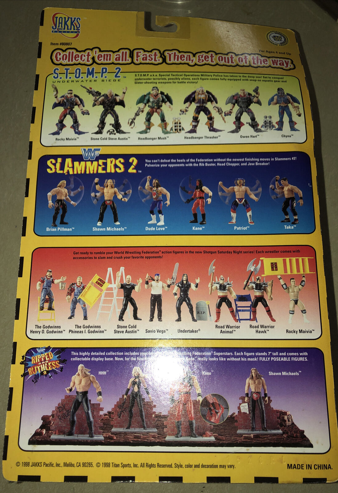 WWF Action figure 1997 Jakks Pacific Yokozuna Special Edition BRAND NEW NIB