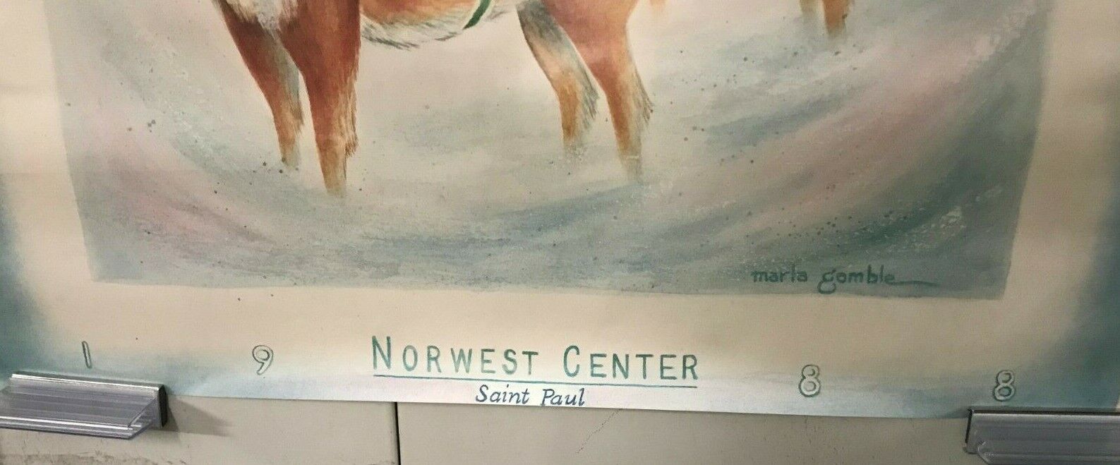 Winter Stars 28x22 Poster Minnesota 1988 NorWest Center St Paul Marla Gamble