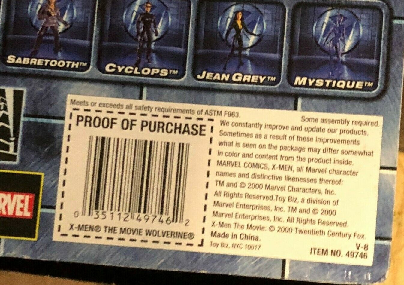 X-Men the Movie Action Figure Lot of 5x UNOPENED (Toy Biz, 2000) NIB Good