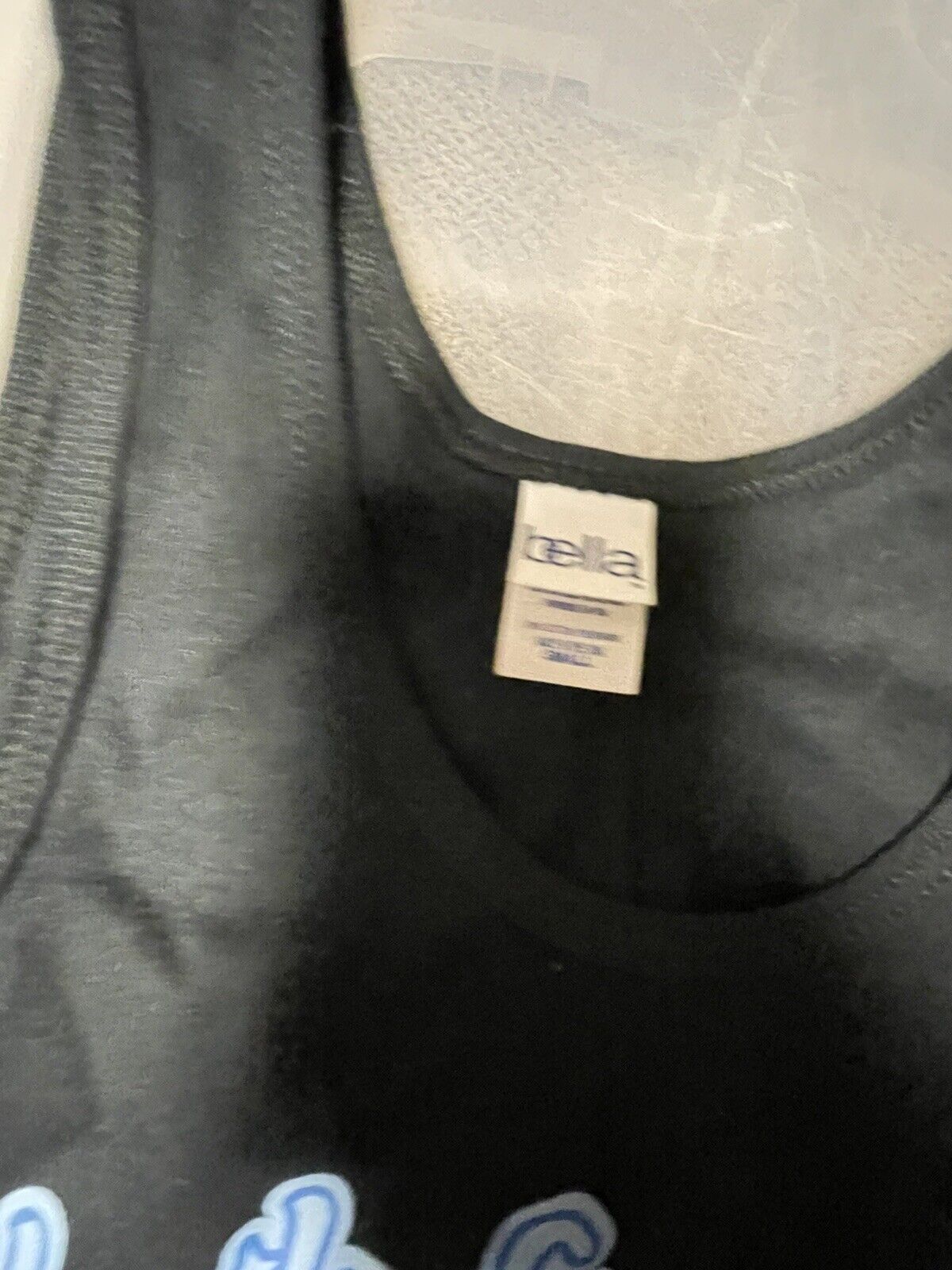 Vintage Woman’s Tank Top - Black Blue Built For Sex! Bella Size S Funny Joke
