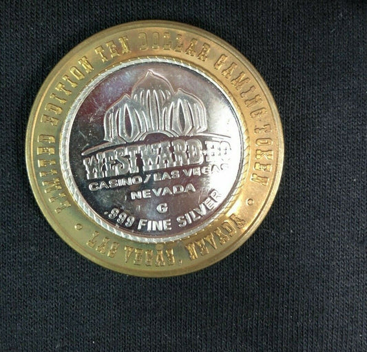 $10 .999 FINE SILVER CASINO STRIKE - WESTWARD HO - LET FREEDOM RING BELL - NEW
