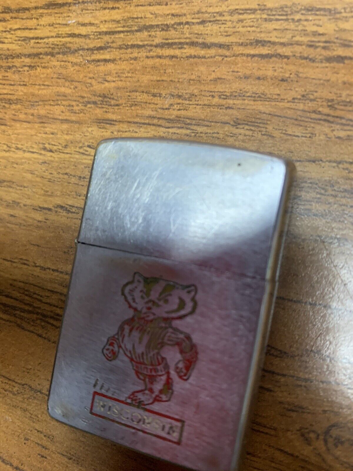 1950s Zippo Lighter Wisconson Badgers Zippo Rare College Midwest Packers
