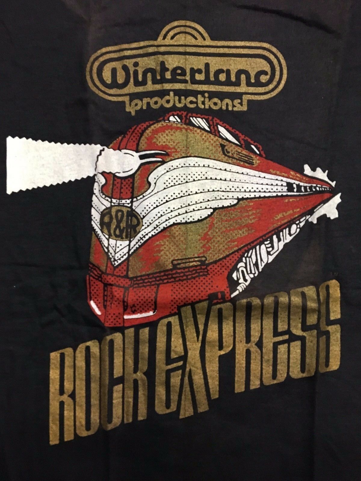 WINTERLAND PRODUCTIONS T-SHIRT ROCK EXPRESS- NOS VINTAGE CLASSIC