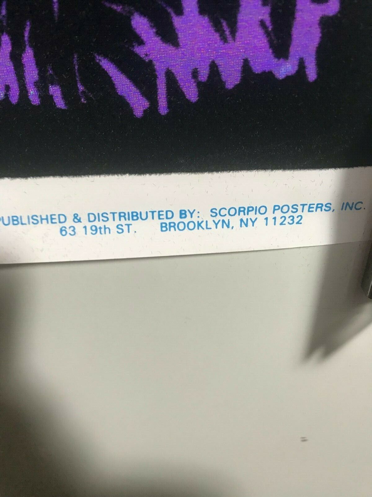 Zombie Graveyard 1921 Blacklight Poster 24x35 NOS Horror Creepy Trippy Vibrant