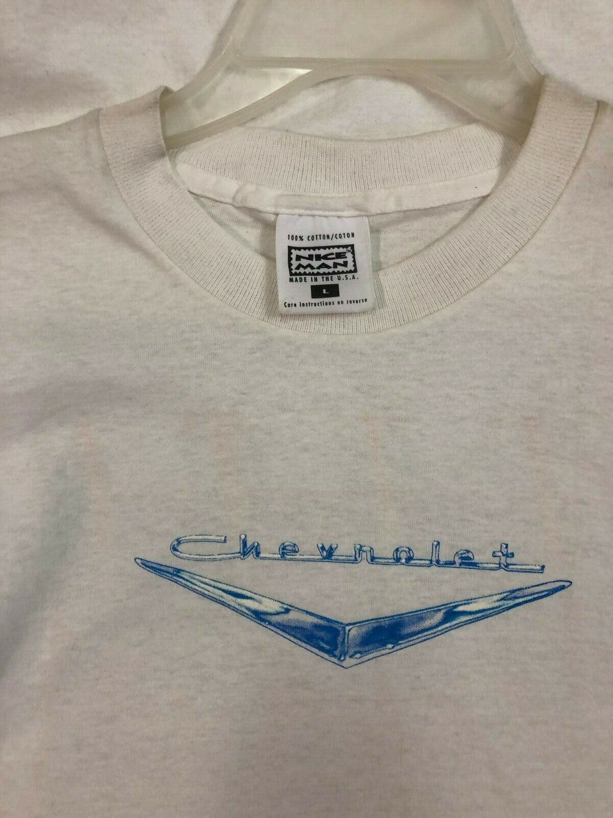 CHEVROLET Vette' Nice Man T-SHIRT Large size vintage
