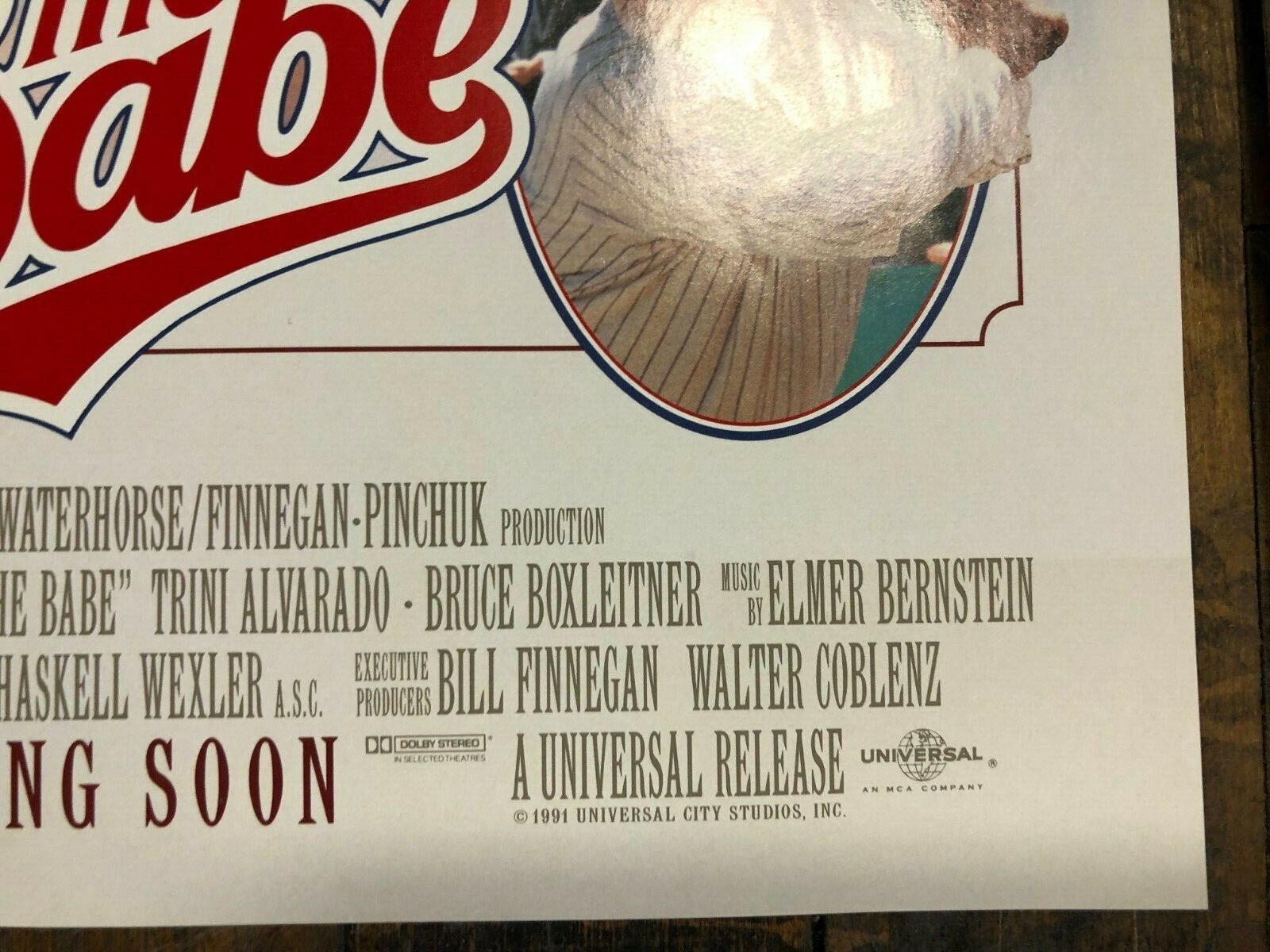 "The Babe" Smaller Reproduction Poster John Goodman Single Sided Rolled