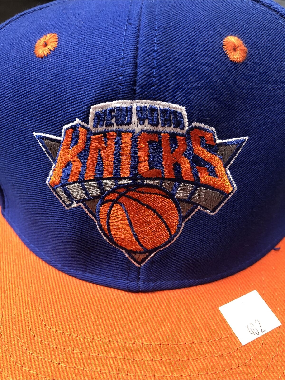 VintageNew York Knicks blue and orange snapback Adidas NBA basketball