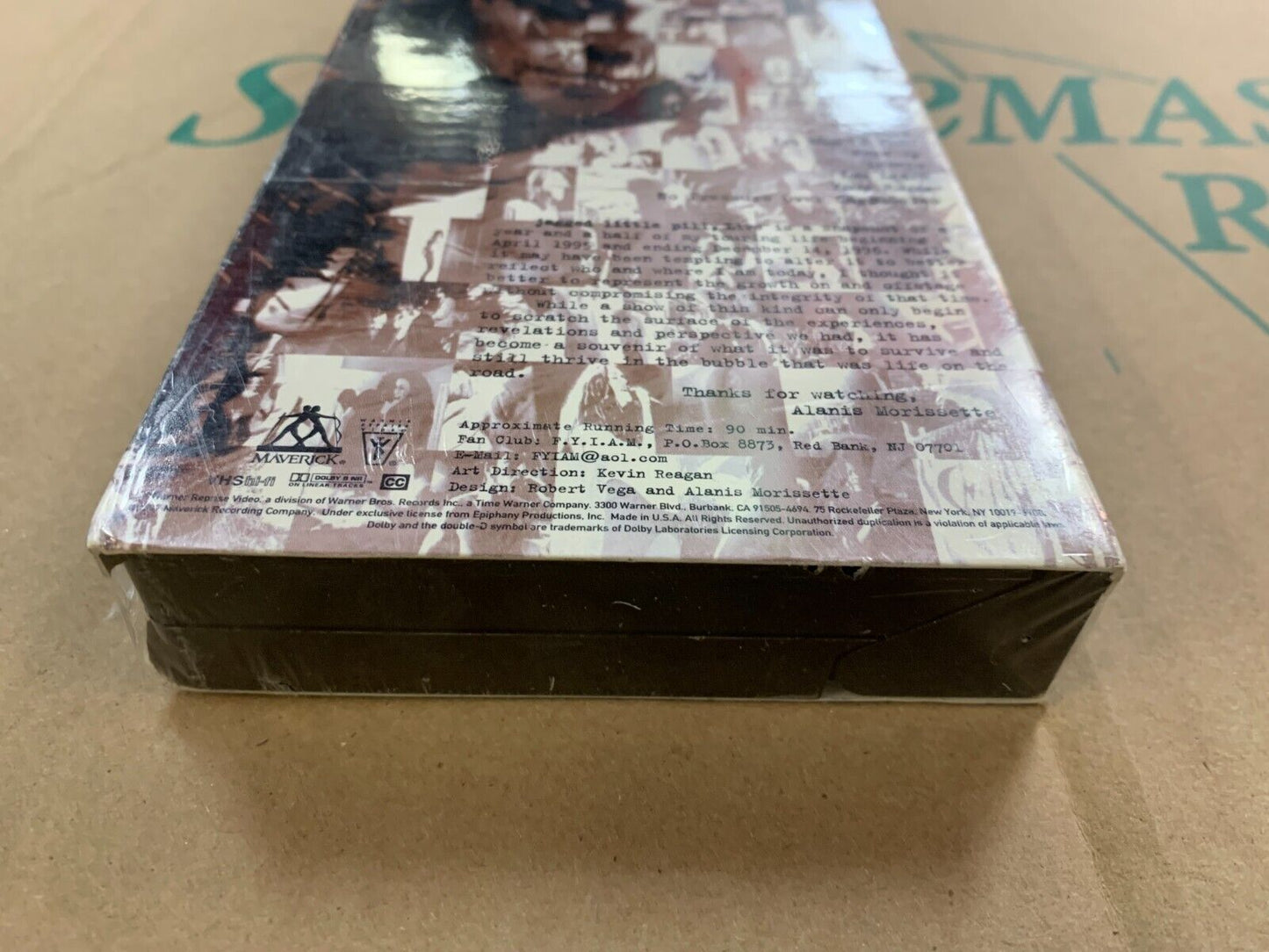 VINTAGE VHS TAPE Alanis Morissette Jagged Little Pill LIVE SEALED 1996