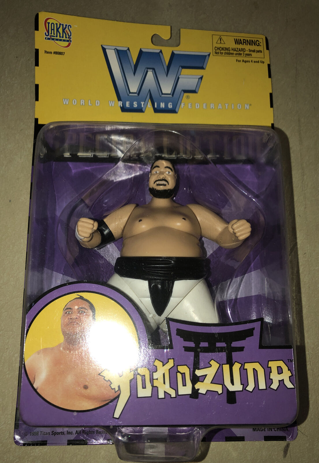 WWF Action figure 1997 Jakks Pacific Yokozuna Special Edition BRAND NEW NIB