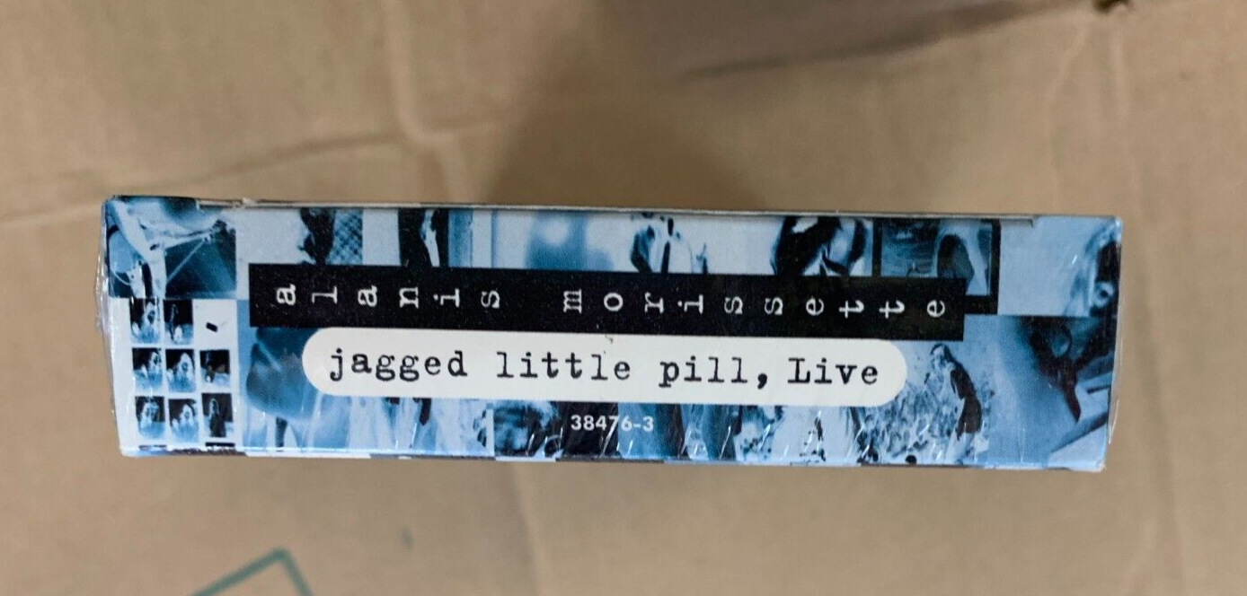 VINTAGE VHS TAPE Alanis Morissette Jagged Little Pill LIVE SEALED 1996