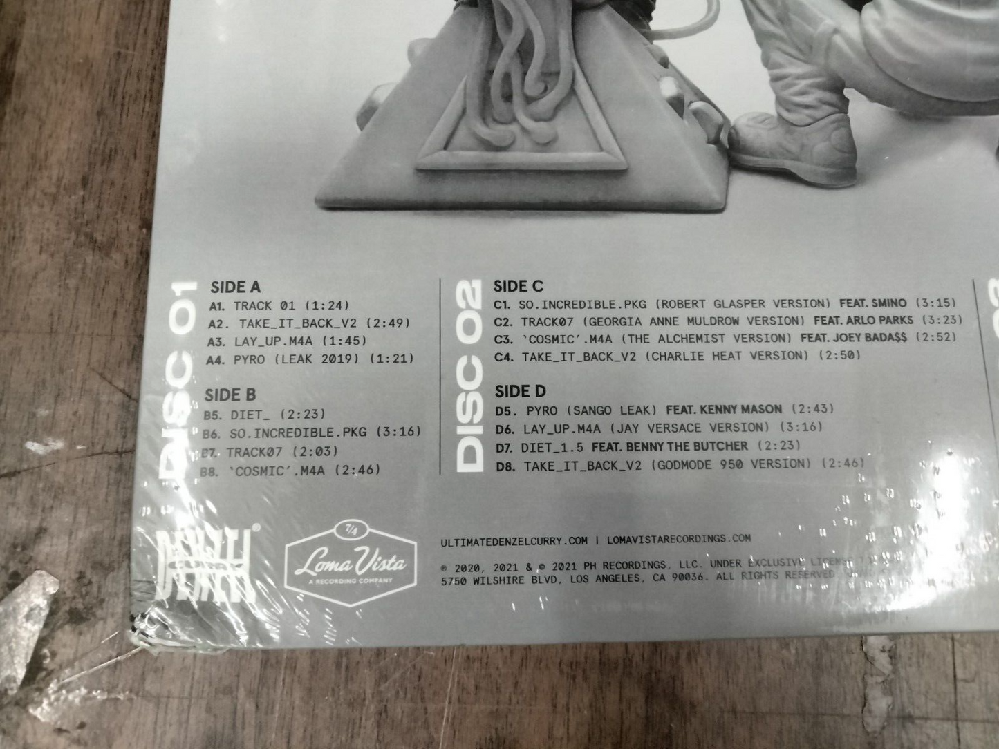 VINYL RECORD Denzel Curry & Kenny Beats Present "Unlocked: Definitive Edition"