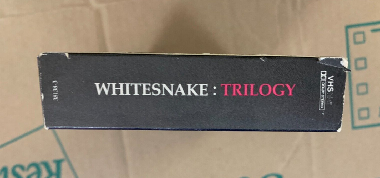 VINTAGE VHS TAPE Whitesnake Trilogy Geffen Home Video 80's Hair Metal