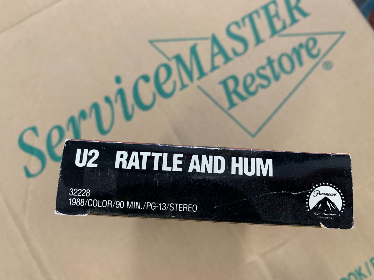 VINTAGE VHS TAPE 1988 U2 Rattle And Hum Paramount Pictures New Wave Bono Edge