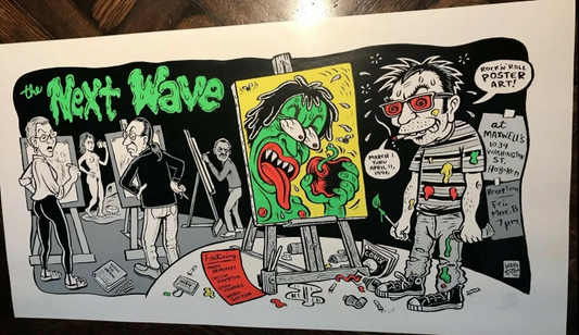 Ward Sutton - 1996 - The Next Wave Exhibition Poster @ Maxwell's Hoboken NJ