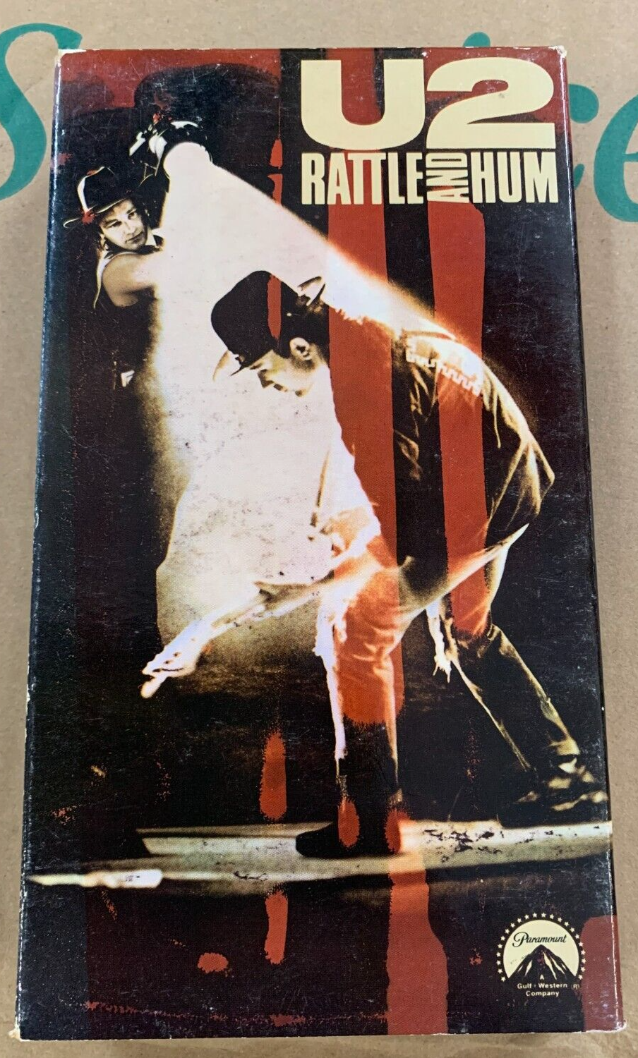 VINTAGE VHS TAPE 1988 U2 Rattle And Hum Paramount Pictures New Wave Bono Edge