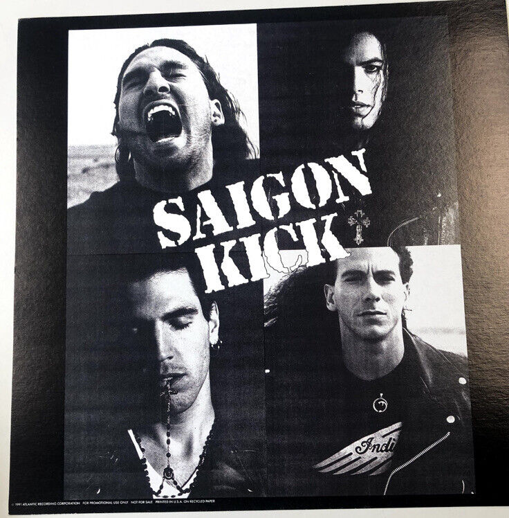 Vinyl Cover Style Poster: Saigon Kick Rare Poster Double Sided Original 1991