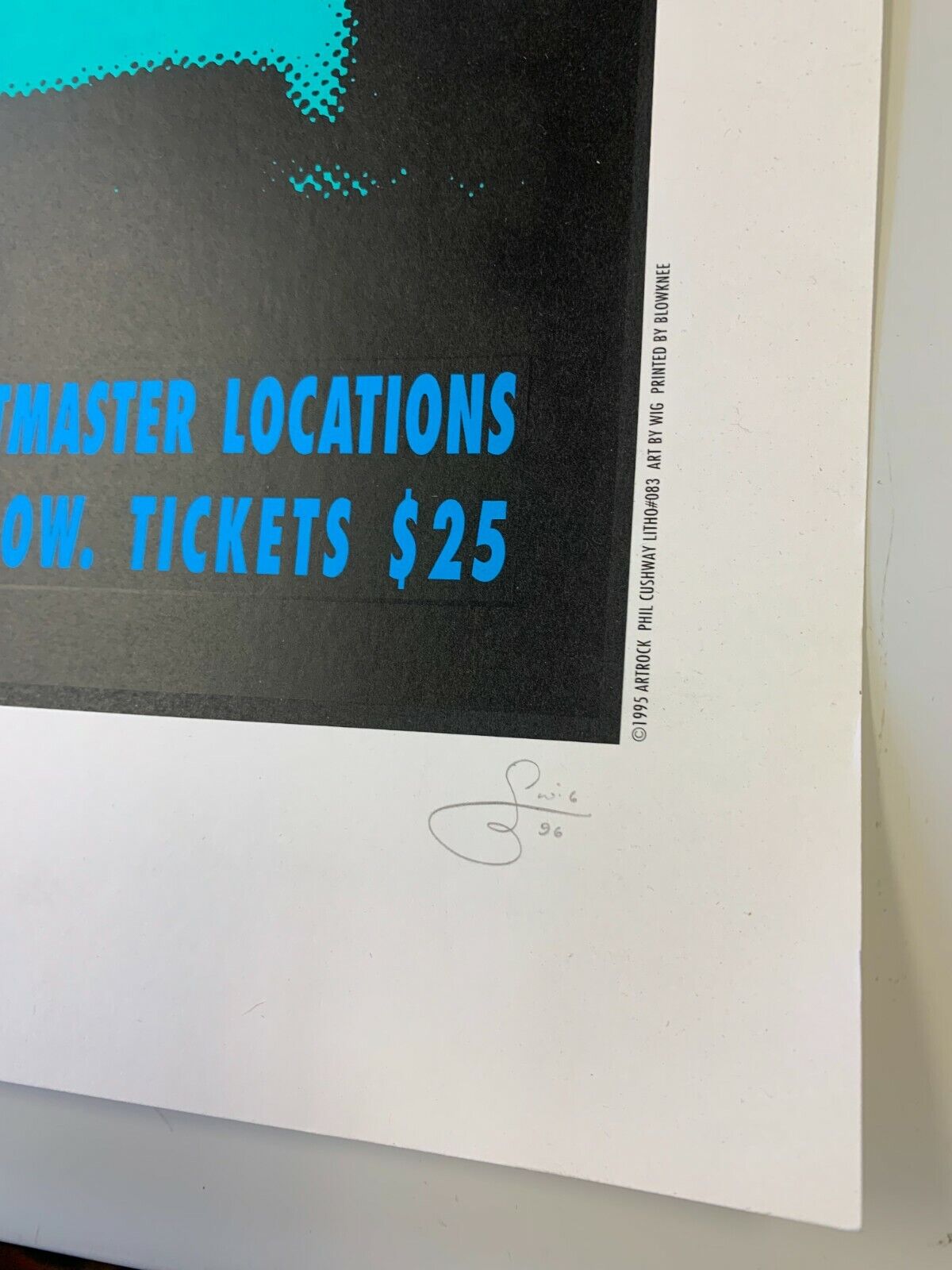 WIIG - 1995 Artrock - Bob Dylan & Patti Smith SIGNED & Numbered Electric Factory