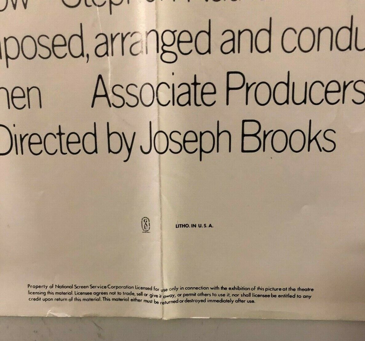 You Light Up My Life Columbia 1977 Poster 27" X 40" Drama Vintage Retro