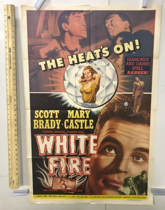 White Fire (Lippert, 1953). One Sheet (27" X 41"). Crime Original Poster