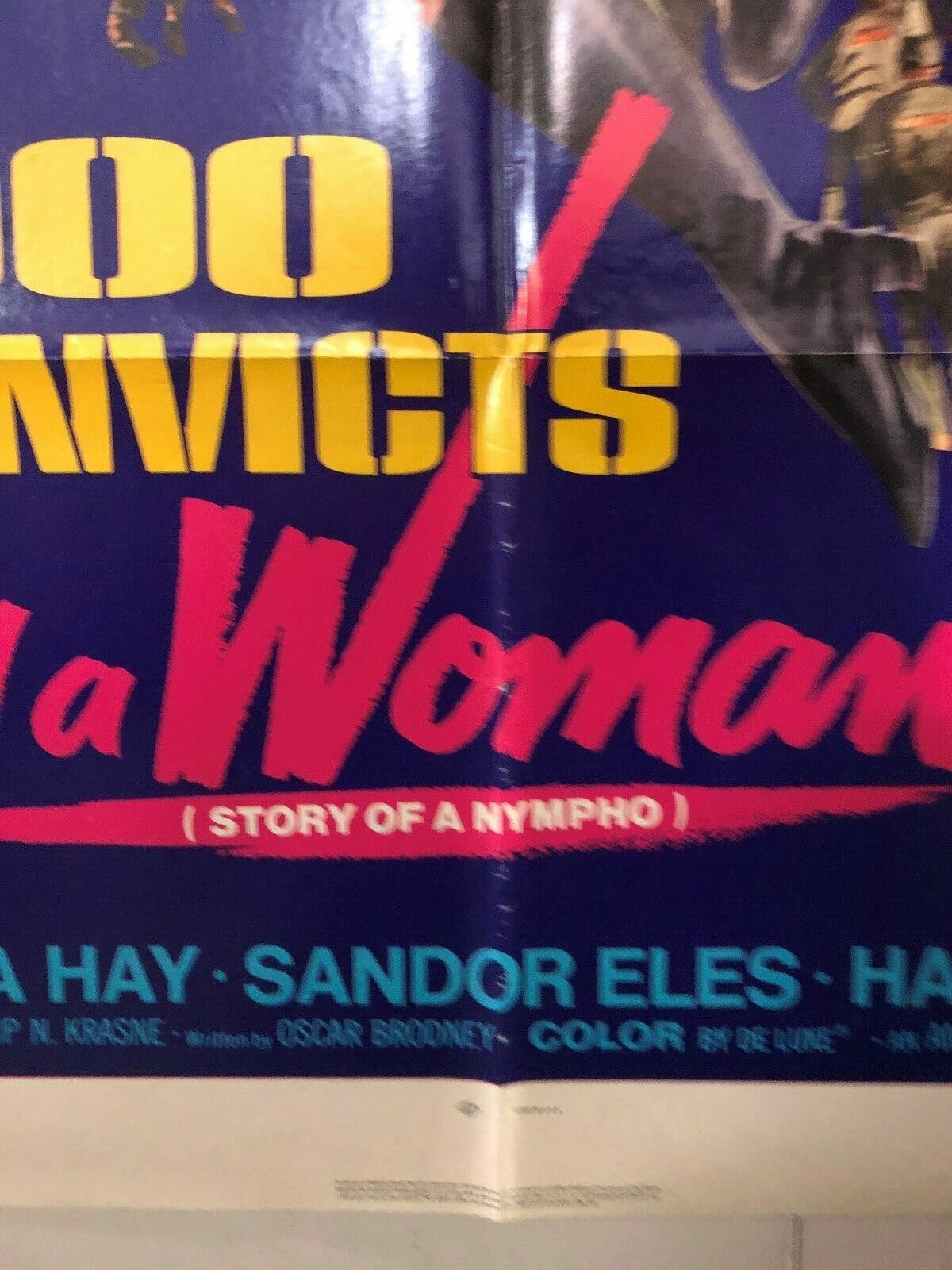 1,000 Convicts and a Woman American International 1971 One Sheet 27x41 Poster