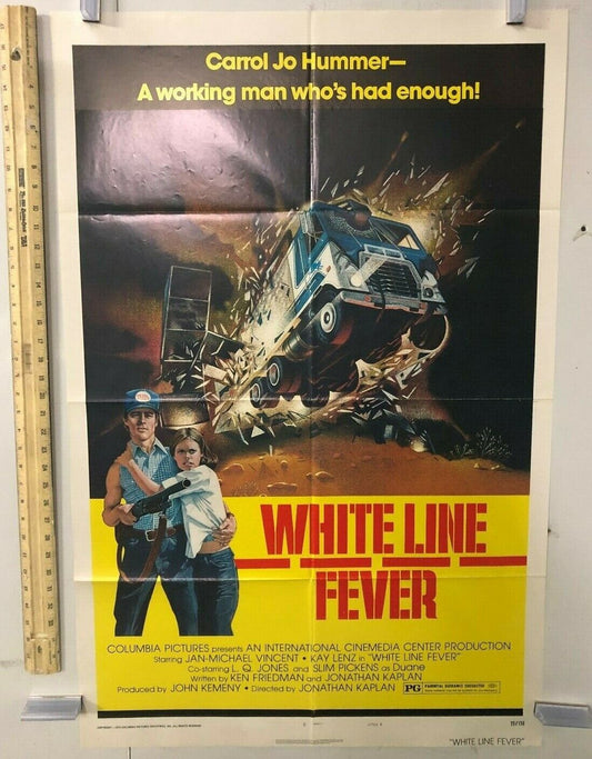 White Line Fever (Columbia, 1975). One Sheet (27" X 41") Style B. Action