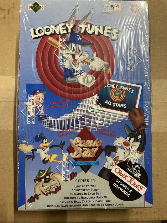 1990 UPPER DECK LOONEY TUNES COMIC BALL SERIES 1 FACTORY SEALED BOX - 36 PACKS