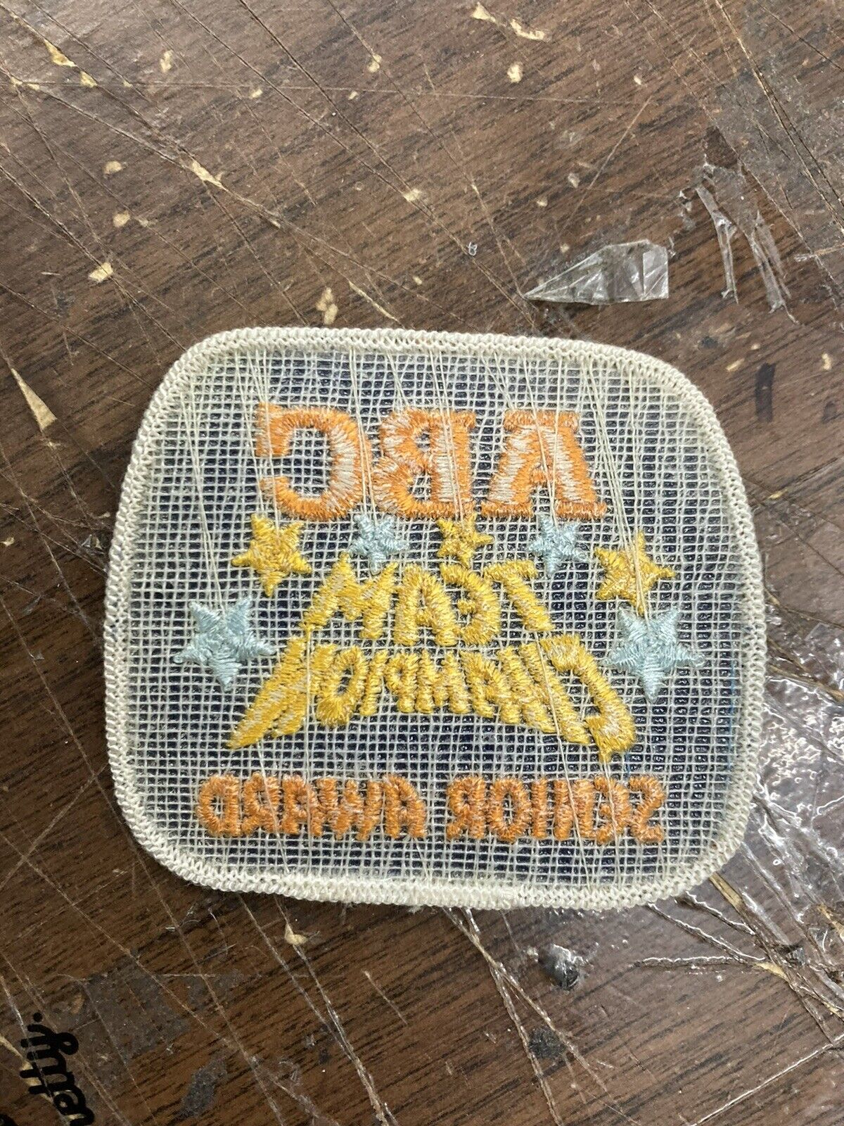 Vtg ABC Team Champion Senior Award Embroidered Patch American Bowling Associatio