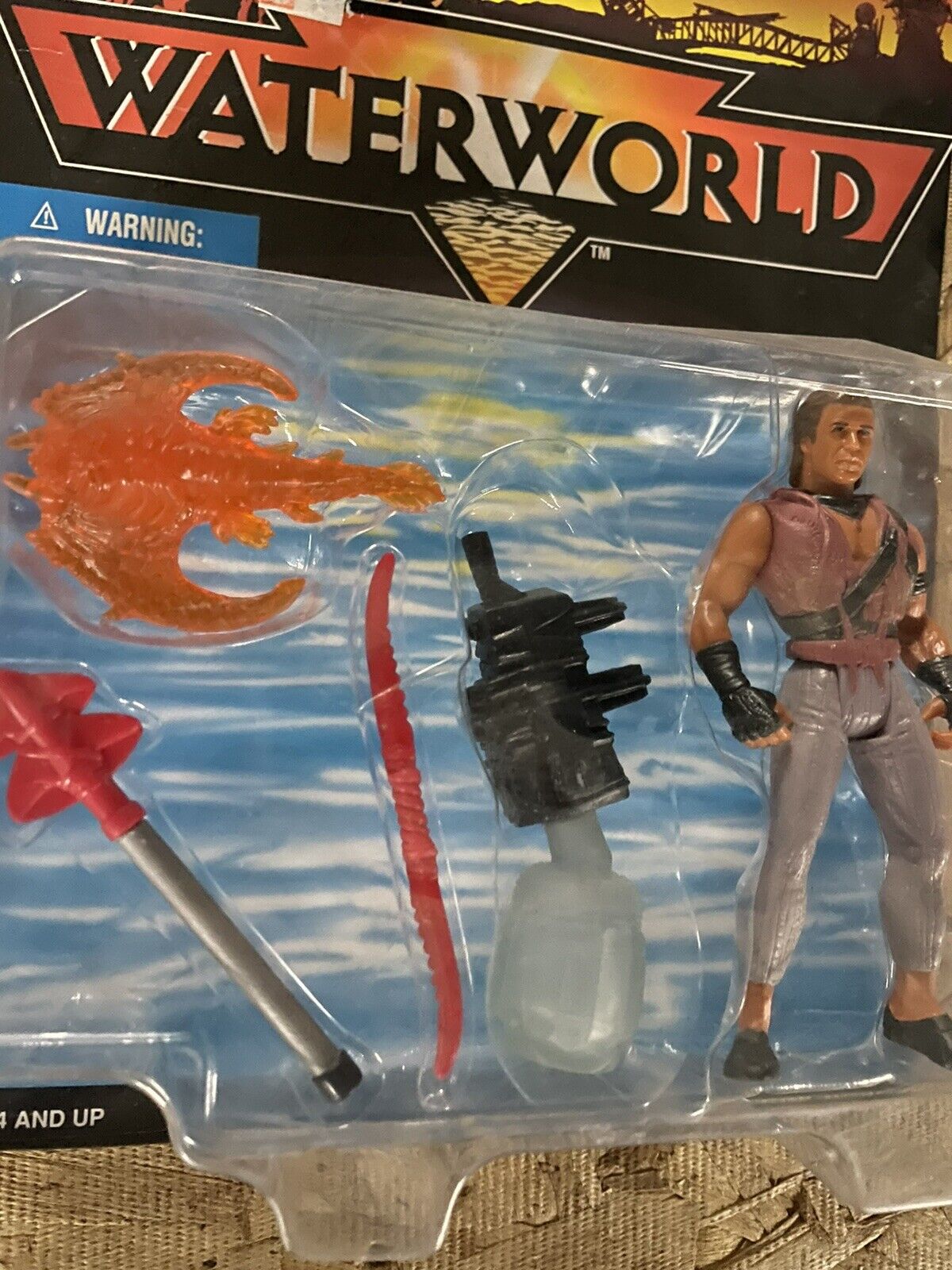 vintage Waterworld Hydro Stinger Mariner Kevin Costner Action Figure Kenner Rare