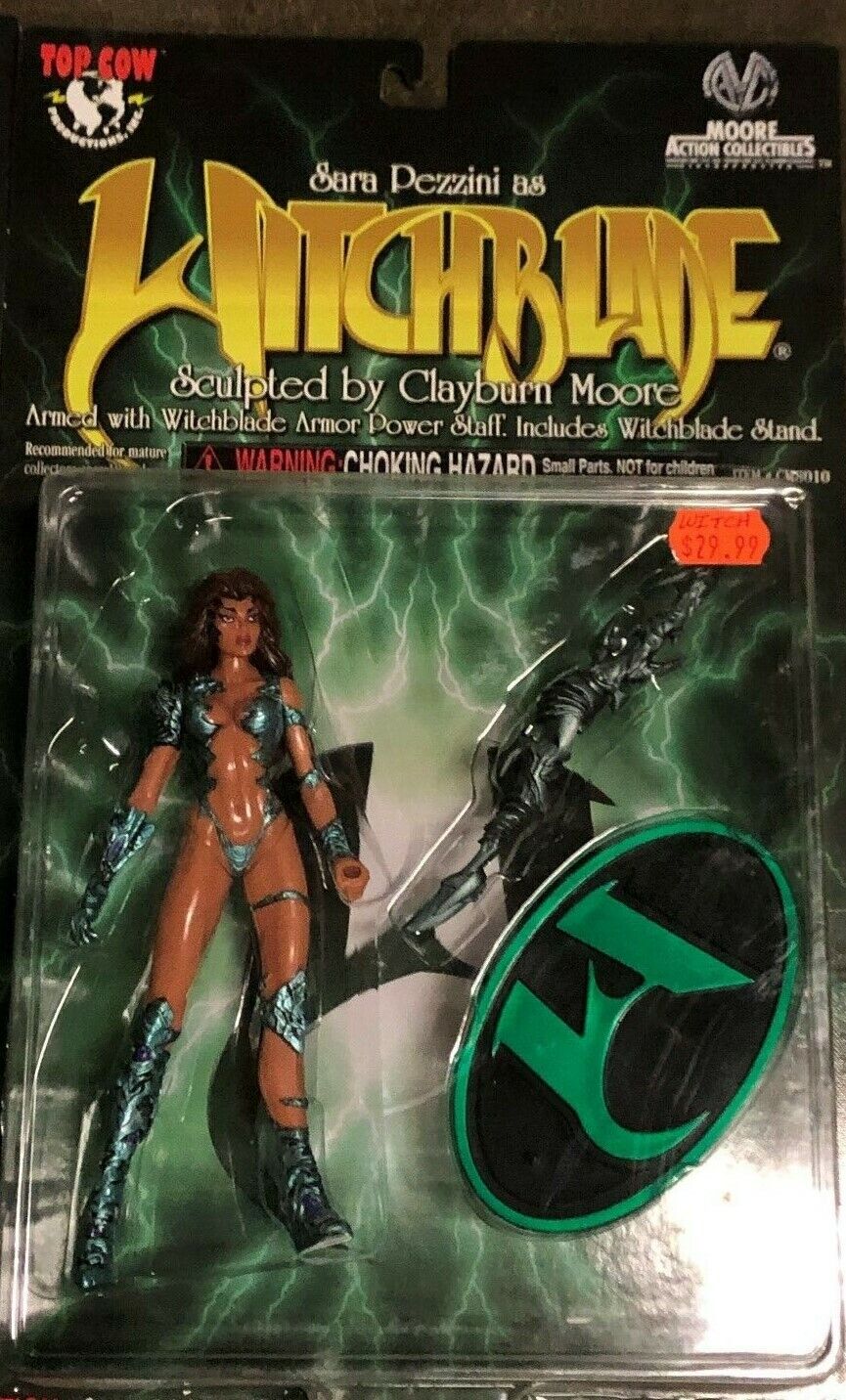 Witchblade Lot ( 4 Figures) W/Medieval Witchblade- Clayburn Moore Sara Pezzini
