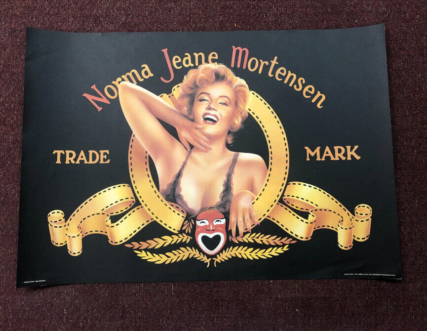 Marilyn Monroe Norma Jeane Poster ESTEVE FORT/1000 EDITIONS RARE