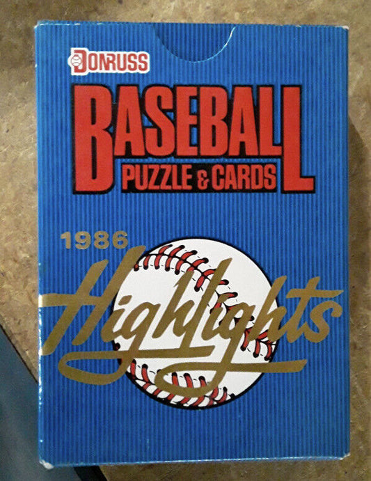 1986 Donruss Baseball Puzzle & Cards HIGHLIGHTS Set RARE VINTAGE
