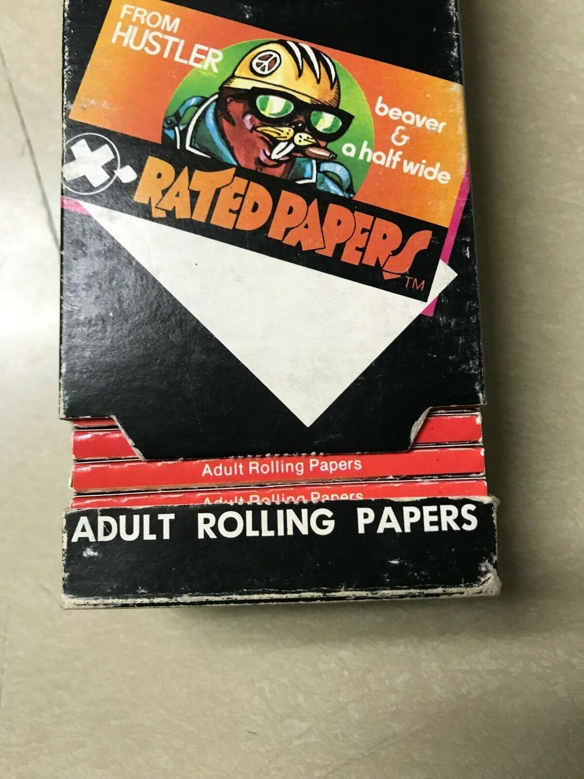 X-RATED FULL BOX Adult Rolling Papers 50 Booklets Hustlers Rare Original Find