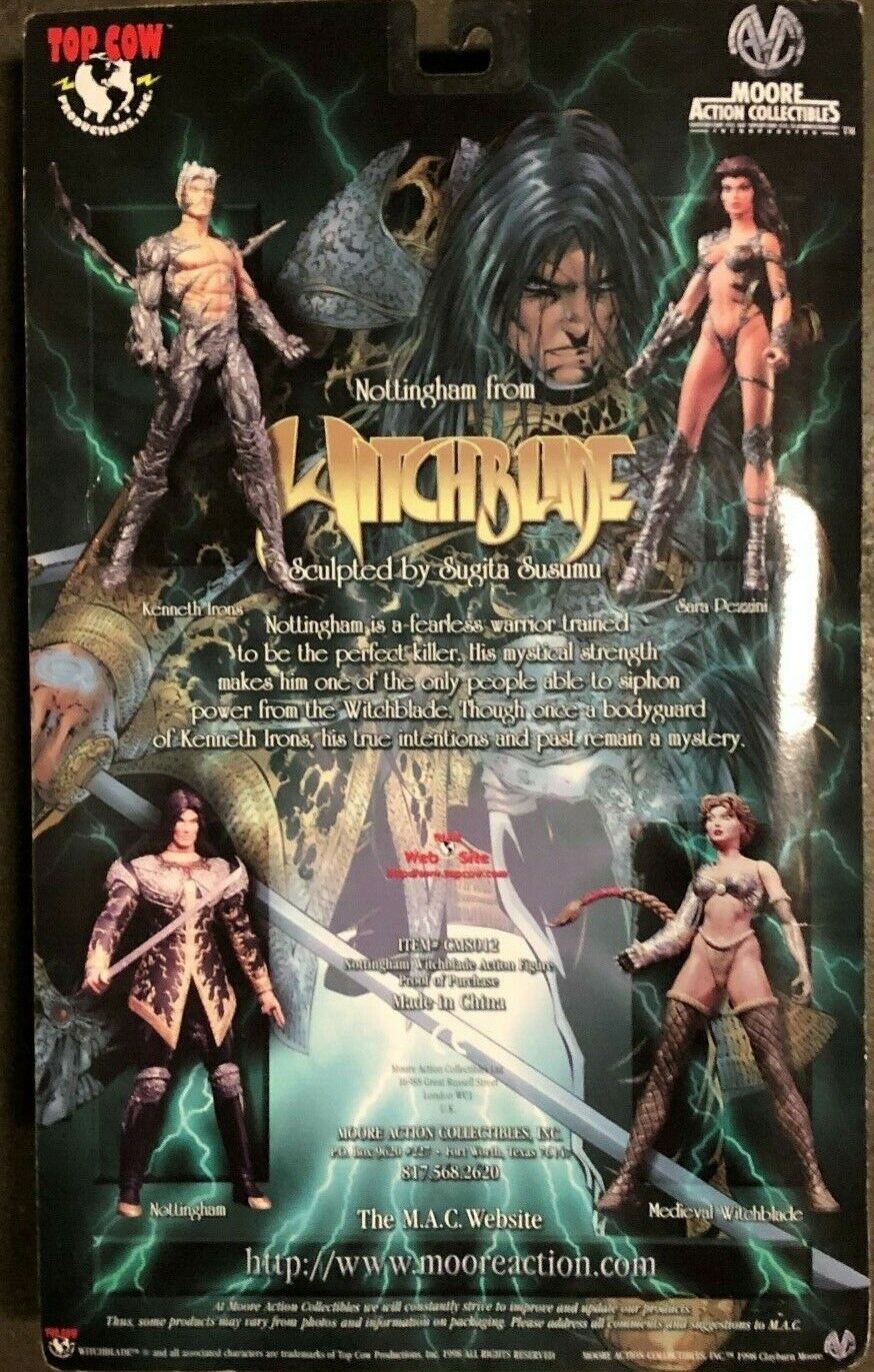 Witchblade Lot ( 4 Figures) W/Medieval Witchblade- Clayburn Moore Sara Pezzini