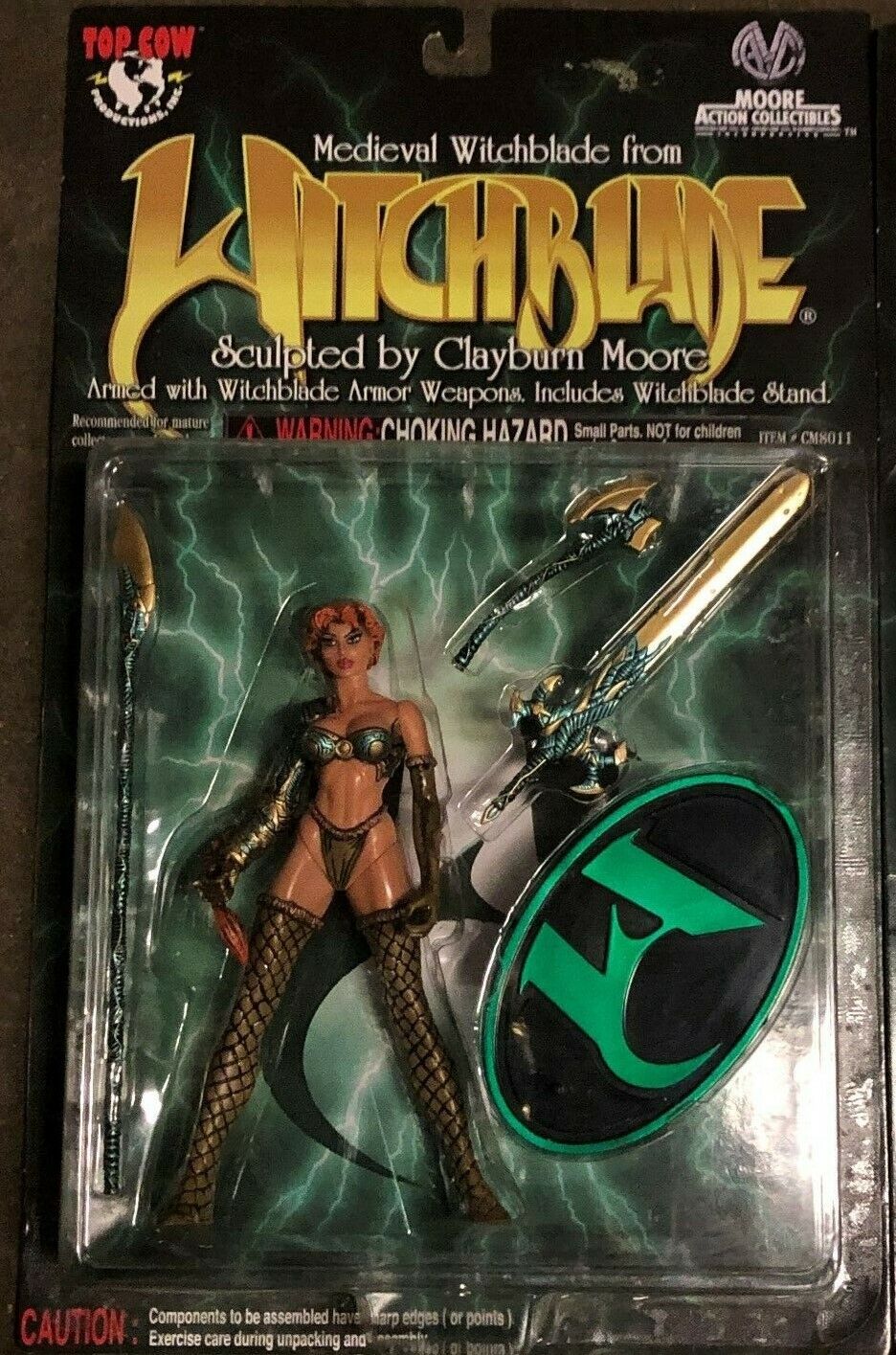 Witchblade Lot ( 4 Figures) W/Medieval Witchblade- Clayburn Moore Sara Pezzini
