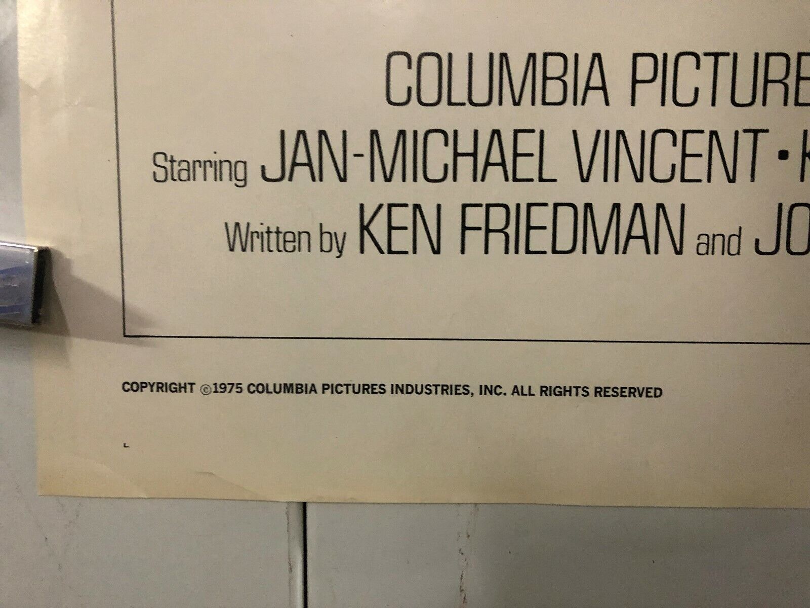 White Line Fever (Columbia, 1975). One Sheet (27" X 41"). Action.