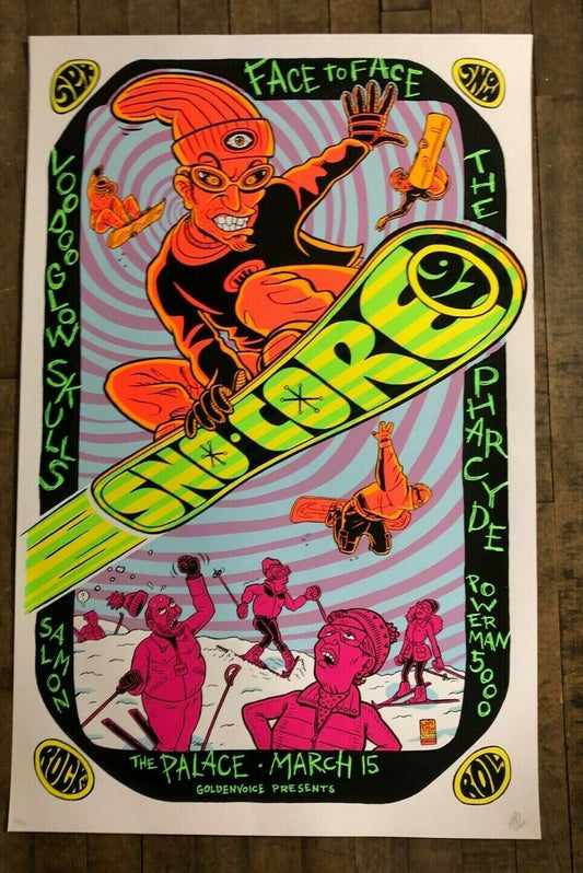 Ward Sutton - 1997 - Sno-Core Concert Poster