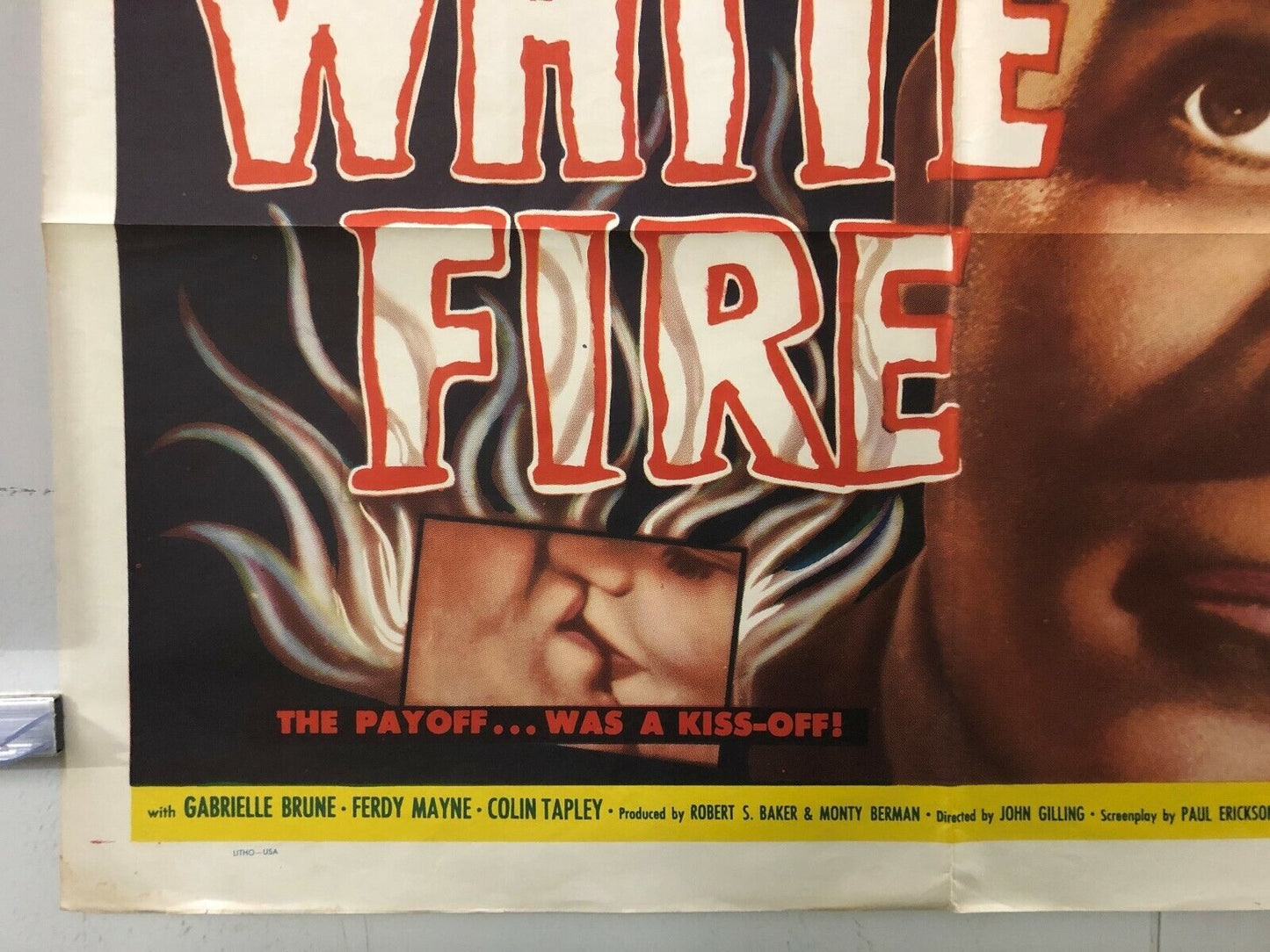 White Fire (Lippert, 1953). One Sheet (27" X 41"). Crime Original Poster