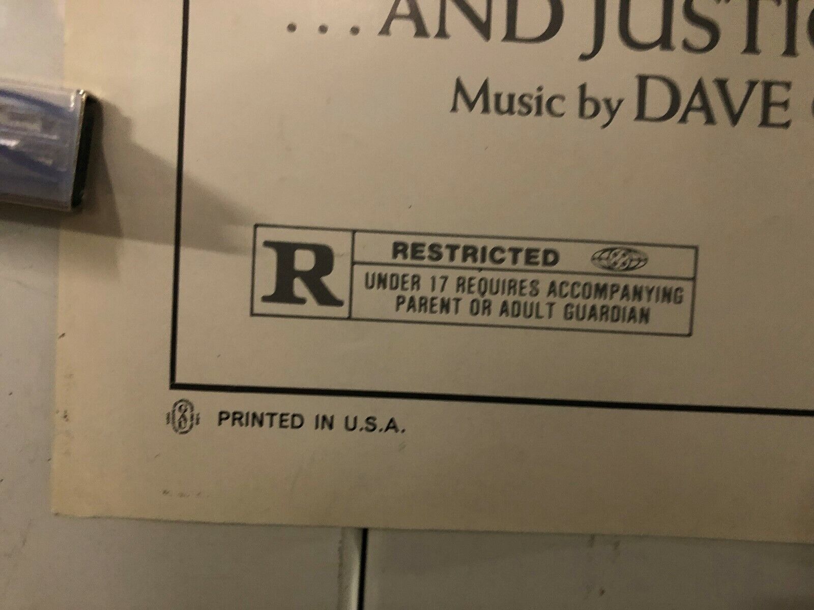 ...And Justice for All (Columbia, 1979). One Sheet (27" X 41"). Drama