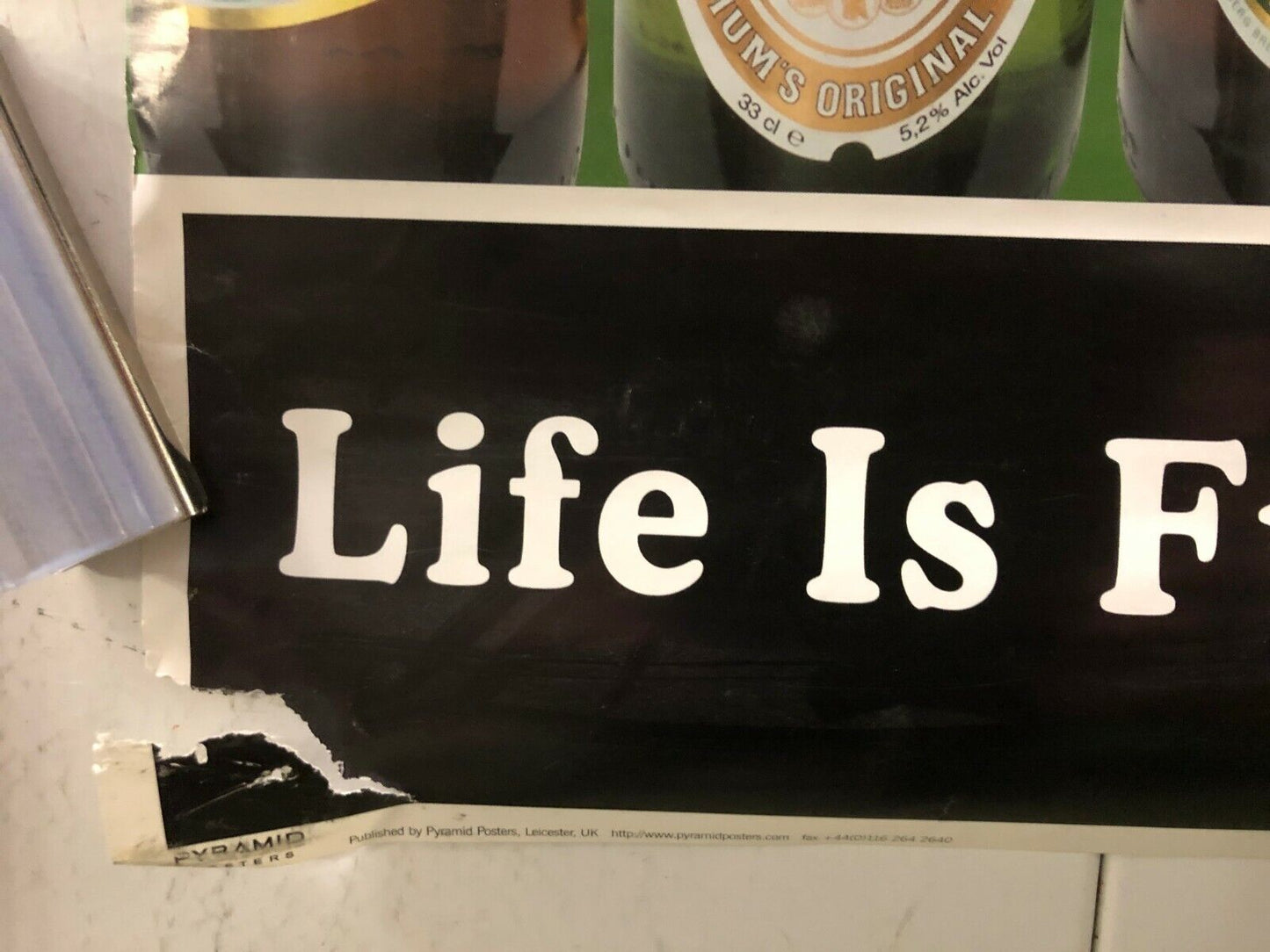 "Life Is Full Of Difficult Decisions" Beer Poster Classic Alcoholic Jokes Humor