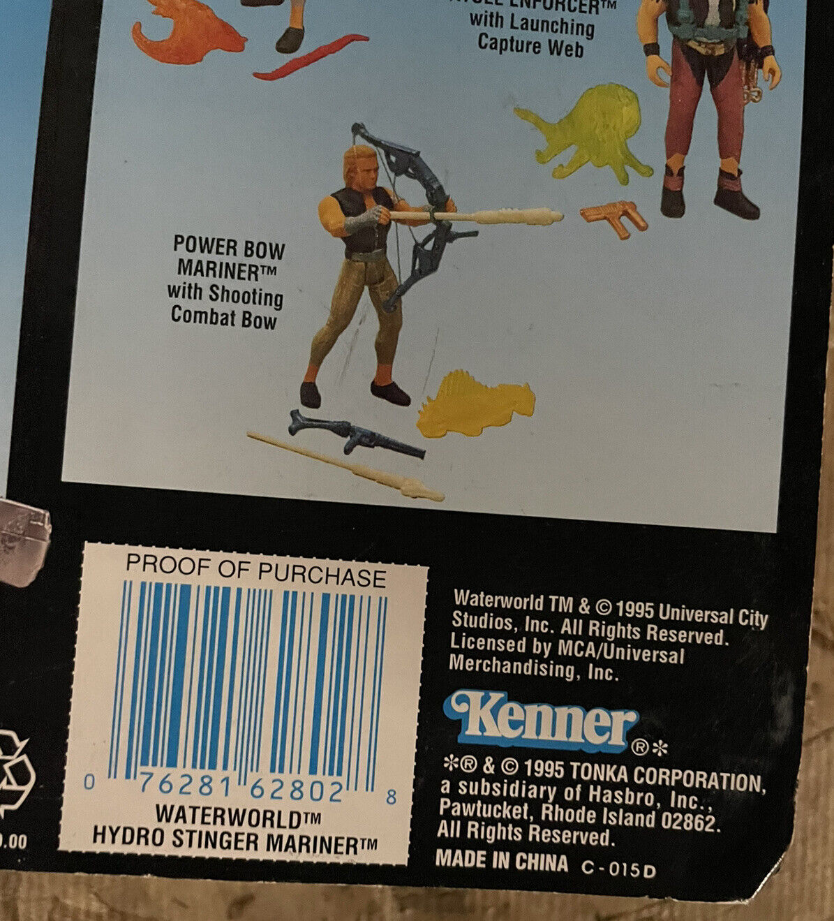 vintage Waterworld Hydro Stinger Mariner Kevin Costner Action Figure Kenner Rare