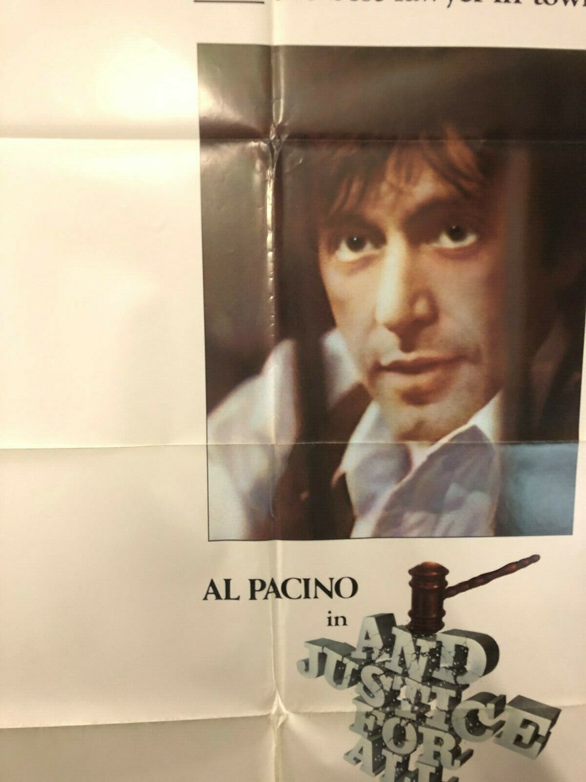 ...And Justice for All (Columbia, 1979). One Sheet (27" X 41"). Drama