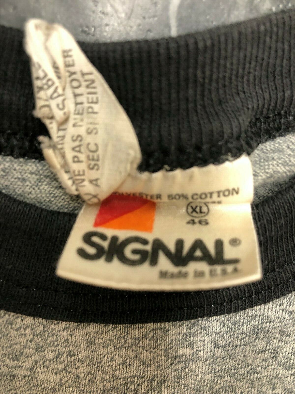 Vintage T Shirt - Kick Axe Joker at Large 1986 Rare XL Signal Baseball Style