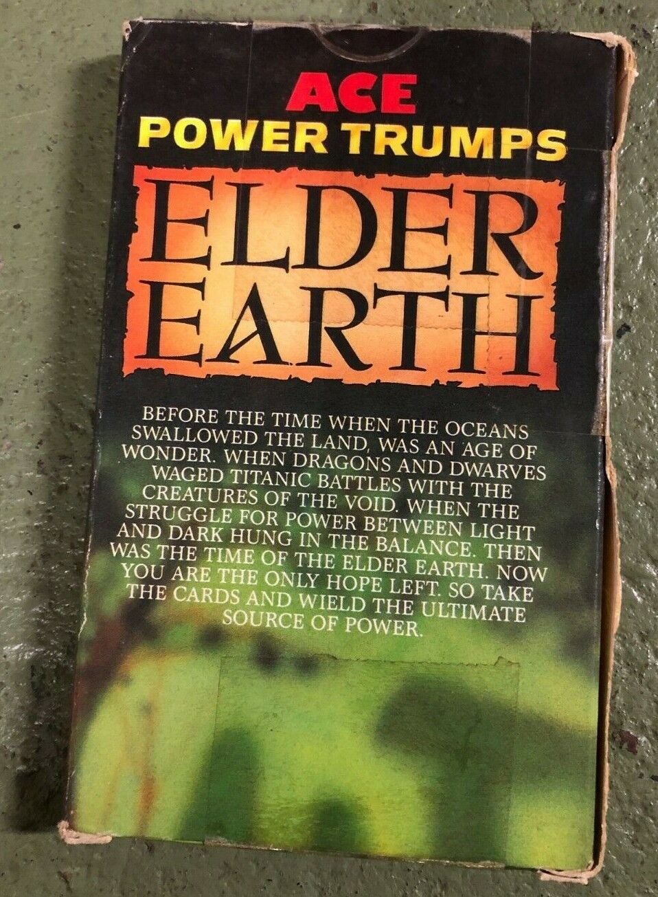 Ace Power Trumps "Elder Earth" Trading Cards Vintage Fantasy Sealed Classic 