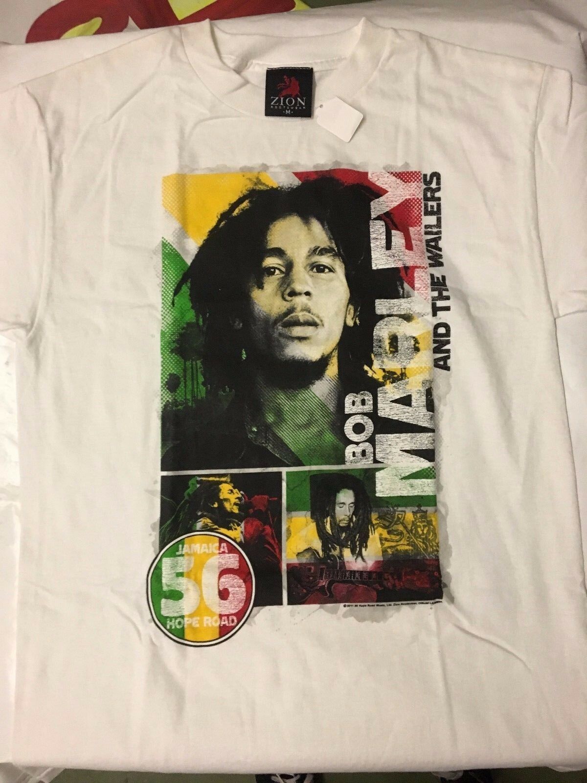 BOB MARLEY and the Wailers T-SHIRT - NOS 2011 - RASTA REGGAE LEGEND Zion Medium